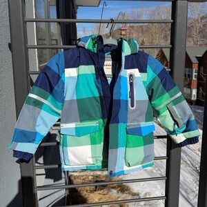 Mini Boden Plaid Jacket